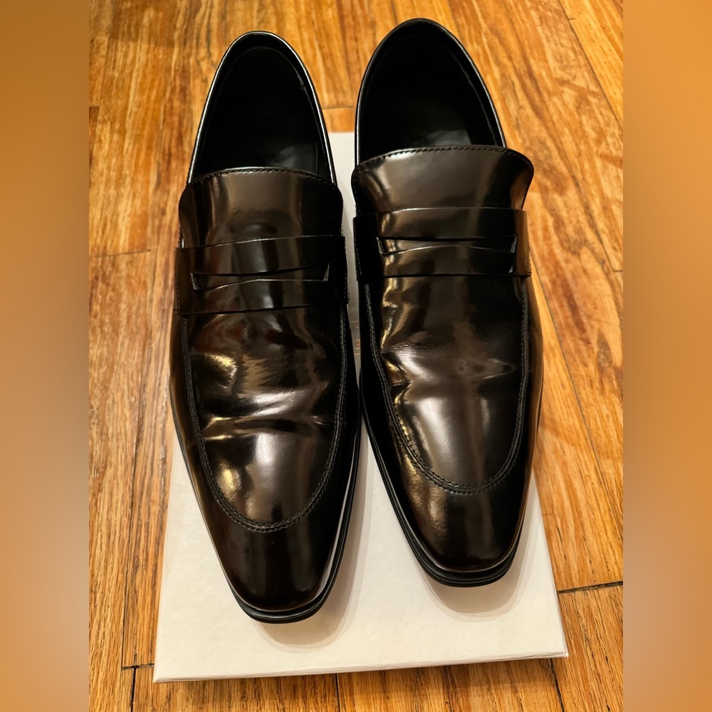 Versace collection leather shoes